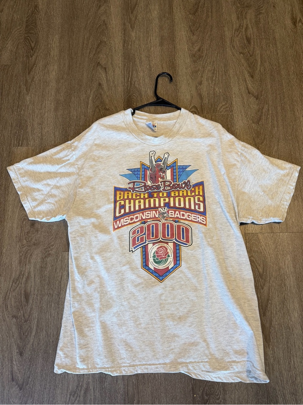Vintage 2000 University of Wisconsin Rose Bowl Champions T Shirt Size XL